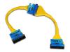 Belkin Round Floppy Dual-Drive Cable - Floppy cable - 34 PIN IDC (F) - 34 PIN IDC (F) - 45.7 cm - rounded - yellow