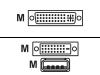 Philips - Video / USB cable - M1-DA (M) - 4 PIN USB Type A, DVI-D (M)