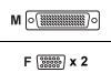 PNY - Display adapter - 60 PIN LFH (M) - HD-15 (F)