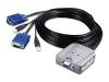 Good Way Mini USB KVM KS-802 - KVM switch - PS/2 - 2 ports - 1 local user external