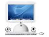 Apple iMac - All-in-one - 1 x PPC G4 1.25 GHz - RAM 256 MB - HDD 1 x 80 GB - CD-RW / DVD-R - GF FX 5200 Ultra - Mdm - Apple MacOS X - Monitor LCD display 20