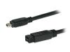 StarTech.com - IEEE 1394 cable - 9 pin FireWire 800 (M) - 4 PIN FireWire (M) - 1.8 m ( IEEE 1394b ) - black