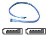 A.C.Ryan UV-active - Serial ATA / SAS cable - Serial ATA 150 - 7 pin Serial ATA - 7 pin Serial ATA - 20 cm - blue