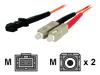 StarTech.com - Network cable - SC multi-mode (M) - MT-RJ multi-mode (M) - 1 m - fiber optic - 50 / 125 micron