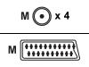 Epson - Video cable - RCA (M) - SCART (M) - 30 cm