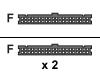 A.C.Ryan UV-active - IDE / EIDE cable - UDMA 66/100/133 - 40 PIN IDC (F) - 40 PIN IDC (F) - 45 cm - rounded - UV-silver