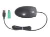 Compaq - Mouse - optical - 2 button(s) - wired - PS/2, USB - carbon