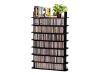 Fellowes Wood Multimedia Rack - Media storage ( rack ) - black VHS, DVD, CD - floor-standing