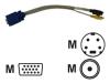 Matrox - S-Video / composite cable - HD-15 (M) - 4 PIN mini-DIN, RCA (M)