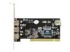 ST Lab PCI-USBVIA6202 - USB adapter - PCI - USB, Hi-Speed USB - 4 ports