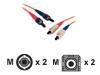 AESP Signamax - Patch cable - SC multi-mode (M) - ST multi-mode (M) - 5 m - fiber optic - 62.5 / 125 micron - halogen-free