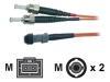 AESP - Patch cable - MT-RJ multi-mode (M) - ST multi-mode (M) - 10 m - fiber optic