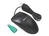 Targus Full Size Optical Mouse - Mouse - optical - 3 button(s) - wired - PS/2, USB - black