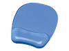 Fellowes Gel Crystal - Mouse pad with wrist pillow - blue