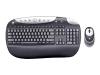 Logitech Cordless Desktop Optical - Keyboard - wireless - mouse - USB wireless receiver - black