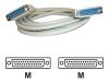 AESP - Parallel cable - DB-25 (M) - DB-25 (M) - 1.8 m ( IEEE-1284 ) - molded, thumbscrews