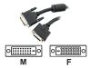StarTech.com DVI-D Dual Link Digital Video Monitor Cable - DVI extender - dual link - DVI-D (M) - DVI-D (F) - 1.8 m - black