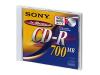 Sony CDQ 80PD - CD-R - 700 MB ( 80min ) 48x - printable surface - jewel case - storage media