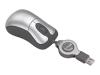Targus Optical Retractable Mouse - Mouse - optical - 3 button(s) - wired - USB - silver