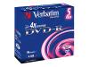 Verbatim DataLifePlus Advanced AZO - 5 x DVD-R ( G ) - 4.7 GB 4x - jewel case - storage media