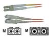 AESP Signamax - Patch cable - LC multi-mode (M) - SC multi-mode (M) - 1 m - fiber optic - 62.5 / 125 micron - halogen-free