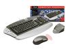 Trust Easy Scroll 360B Desk Set - Keyboard - wireless - RF - mouse - PS/2 wireless receiver - Danish
