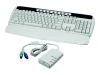 Fellowes Cordless Keyboard - Keyboard - wireless - RF - PS/2 wireless receiver - platinum