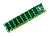 Transcend - Memory - 256 MB - DIMM 184-PIN - DDR - 333 MHz / PC2700 - CL2.5 - 2.5 V - unbuffered - ECC