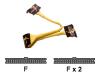 Revoltec - IDE / EIDE cable - UDMA 66/100/133 - 40 PIN IDC (F) - 40 PIN IDC (F) - 48 cm - rounded - yellow