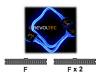 Revoltec UV-Sensitiv Cable - IDE / EIDE cable - UDMA 66/100/133 - 40 PIN IDC (F) - 40 PIN IDC (F) - 60 cm - rounded - blue