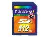 Transcend - Flash memory card - 512 MB - 45x - SD Memory Card