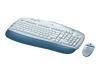 Logitech Cordless Desktop Express - Keyboard - wireless - RF - mouse - PS/2 wireless receiver - Norwegian