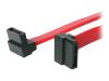 StarTech.com Right Angle SATA Cable - Serial ATA / SAS cable - Serial ATA 150 - 7 pin Serial ATA - 7 pin Serial ATA - 45.7 cm - right angle connector - red