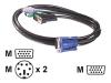APC - Keyboard / video / mouse (KVM) cable - 6 pin PS/2, HD-15 (M) - HD-15 (M) - 7.6 m