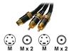 StarTech.com Premium - Video / audio cable - S-Video / audio - 4 PIN mini-DIN, RCA (M) - 4 PIN mini-DIN, RCA (M) - 1.83 m - black