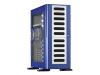 Chieftec CX Series CX-03BL-BL-AW-OP - Mid tower - no power supply - blue, silver