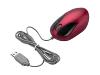 Targus Wired Mini Optical Mouse - Mouse - optical - 3 button(s) - wired - USB - red