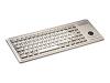 Cherry Slim Line G84-4400 - Keyboard - PS/2 - 83 keys - trackball - light grey - English