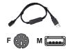 Haicom - GPS cable - USB - 6 pin PS/2 (F) - 4 PIN USB Type A (M)