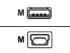 IRiver - Data cable - USB - 4 PIN USB Type A (M) - mini-USB Type B (M)