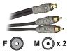 Monster Cable Monster Standard THX AI-YF - Audio splitter - RCA (F) - RCA (M) - shielded