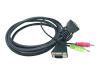 EMINE KHF6A - Video cable - HD-15 (F) - HD-15, mini-phone 3.5mm (M) - 1.8 m
