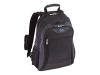 HP Evolution HP600 Sport Nylon Backpack - Notebook carrying backpack - black, azure blue
