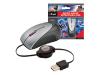 Trust Micro Mouse Retractable USB - Mouse - optical - 3 button(s) - wired - USB