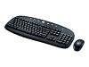 Logitech Cordless Internet Pro Desktop - Keyboard - wireless - RF - mouse - USB wireless receiver - black, sleek silver - English