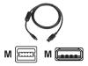 Garmin - USB cable - 4 pin mini-USB Type B (M) - 4 PIN USB Type A (M)