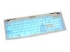 Revoltec Lightboard XL - Keyboard - PS/2 - white