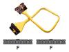 Revoltec - Floppy cable - 34 PIN IDC (F) - 34 PIN IDC (F) - 48 cm - rounded - yellow