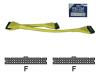 RECOM - Floppy cable - 34 PIN IDC (F) - 34 PIN IDC (F) - 30 cm - rounded - yellow