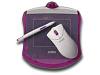 Wacom Graphire Grape - Digitizer - 12.7 x 10.1 cm - electromagnetic - wired - USB - white, grape - retail